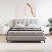 vidaXL Sängbord 2 st vit 40x40x50 cm konstruerat trä