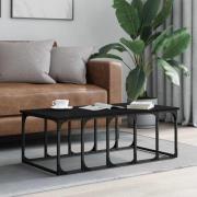 vidaXL Soffbord svart 100x50x35,5 cm konstruerat trä