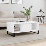 vidaXL Soffbord vit 90x50x36,5 cm konstruerat trä
