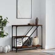 vidaXL Avlastningsbord brun ek 88,5x30x75 cm konstruerat trä