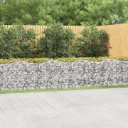 vidaXL Upphöjd planteringsgabion 600x100x100 cm galvaniserat järn