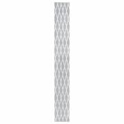 vidaXL Gångmatta grå och vit BCF 60x500 cm