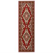 vidaXL Gångmatta röd orientalisk BCF 100x350 cm