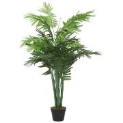 vidaXL Konstväxt palm 28 blad 120 cm grön