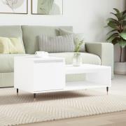 vidaXL Soffbord vit 100x50x45 cm konstruerat trä