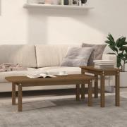 vidaXL Satsbord 2 st honungsbrun massiv furu