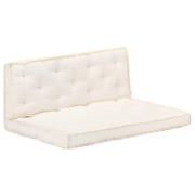 vidaXL Dynor till pallsoffa 2 delar beige