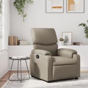 vidaXL Reclinerfåtölj cappuccino konstläder