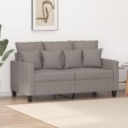 vidaXL 2-sitssoffa taupe 120 cm tyg