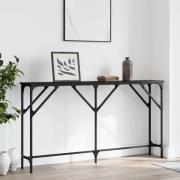 vidaXL Konsolbord svart 140x23x75 cm konstruerat trä