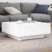 vidaXL Soffbord vit 80x80x31 cm konstruerat trä