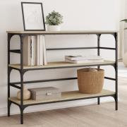 vidaXL Avlastningsbord sonoma-ek 100x32x75 cm konstruerat trä