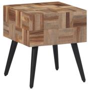 vidaXL Sidobord 40x40x45 cm massiv återvunnen teak