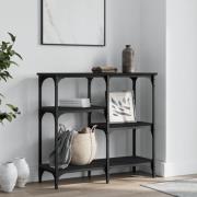 vidaXL Konsolbord svart 80x29x75 cm konstruerat trä