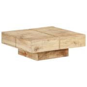 vidaXL Soffbord 80x80x28 cm massivt mangoträ