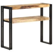 vidaXL Avlastningsbord 90x30x75 cm grovt mangoträ