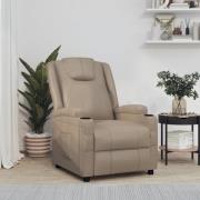 vidaXL Reclinerfåtölj cappuccino konstläder