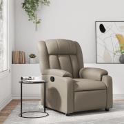 vidaXL Reclinerfåtölj cappuccino konstläder