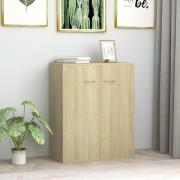 vidaXL Skänk sonoma-ek 60x30x75 cm konstruerat trä