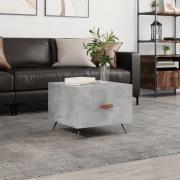 vidaXL Soffbord betonggrå 50x50x40 cm konstruerat trä