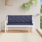 vidaXL Bänkdynor för trädgården 2st marinblå 150x50x7cm oxfordtyg