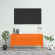 vidaXL Tv-bänk orange 105x35x50 cm stål