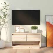 vidaXL Tv-bänk 74x34x40 cm massiv furu