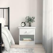 vidaXL Sängbord ALTA vit 41x35x41 cm massiv furu
