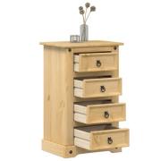 vidaXL Sängbord Corona 53x39x84 cm massiv furu