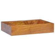 vidaXL Handfat massiv teak 50x35x10 cm