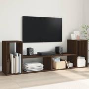 vidaXL Tv-skåp 2 st brun ek 75x30x50 cm konstruerat trä