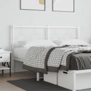 vidaXL Ersättningsgavel metall vit 160 cm