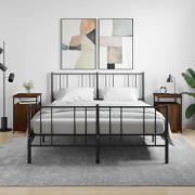 vidaXL Sängbord 2 st brun ek 40x42x60 cm konstruerat trä