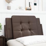 vidaXL Headboard Cushion "Zadar" Brown 80 cm Faux Leather