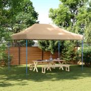 vidaXL Pop-Up hopfällbart partytält 410x279x315 cm beige