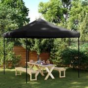 vidaXL Pop-Up hopfällbart partytält 292x292x315 cm svart