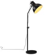 vidaXL Golvlampa 25 W svart 30x30x90-150 cm E27