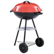 vidaXL Portabel kolgrill med hjul XXL 44 cm