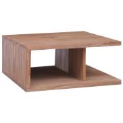 vidaXL Soffbord 70x70x30 cm massiv teak
