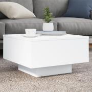 vidaXL Soffbord vit 55x55x31 cm konstruerat trä