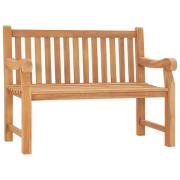 vidaXL Trädgårdsbänk 114 cm massiv teak