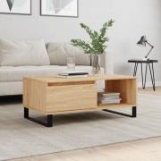 vidaXL Soffbord sonoma-ek 90x50x36,5 cm konstruerat trä
