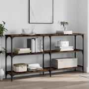 vidaXL Avlastningsbord rökfärgad ek 150x29x75 cm konstruerat trä
