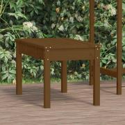 vidaXL Trädgårdsbänk honungsbrun 80x44x45 cm massiv furu