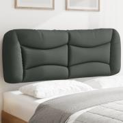 vidaXL Headboard Cushion "Hvar" Dark Grey 140 cm Fabric