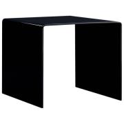vidaXL Soffbord svart 50x50x45 cm härdat glas