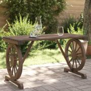 vidaXL Trädgårdsbord 115x55x65 cm massiv furu