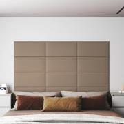 vidaXL Väggpaneler 12 st cappuccino 60x30 cm konstläder 2,16 m²