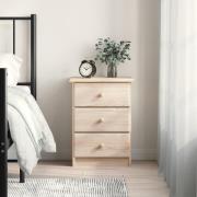 vidaXL Sängbord ALTA 41x35x55,5 cm massiv furu