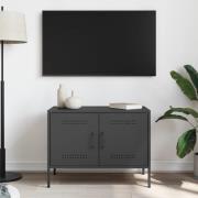 vidaXL Tv-bänk svart 68x39x50,5 cm stål